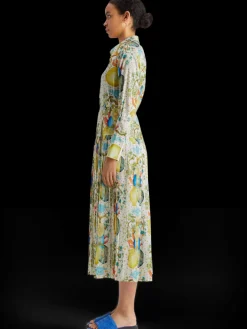 MAXI PLEATED DRESS EMBASSY OF THE FREE MIND PRINT-Scotch & Soda New
