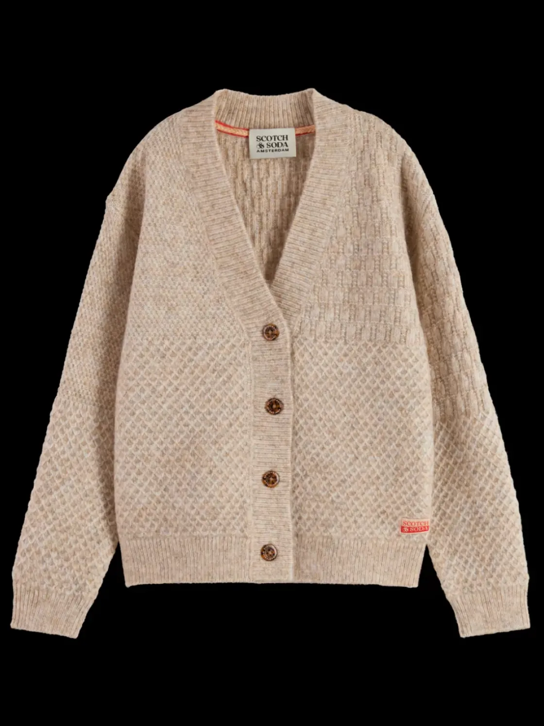 MELANGE BLOCKED CARDIGAN-Scotch & Soda Best