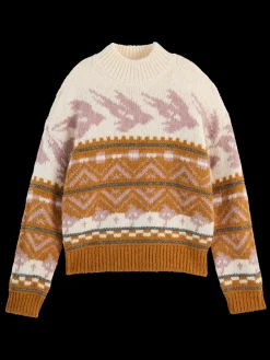 METALLIC FAIR ISLE PULLOVER-Scotch & Soda Online