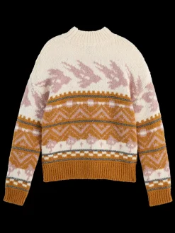 METALLIC FAIR ISLE PULLOVER-Scotch & Soda Online