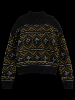 METALLIC FAIR ISLE PULLOVER-Scotch & Soda Online