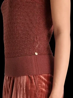 METALLIC POINTELLE KNITTED TANK-Scotch & Soda Discount