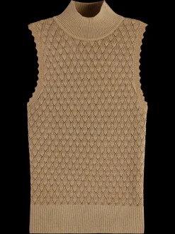 METALLIC POINTELLE KNITTED TANK-Scotch & Soda Discount