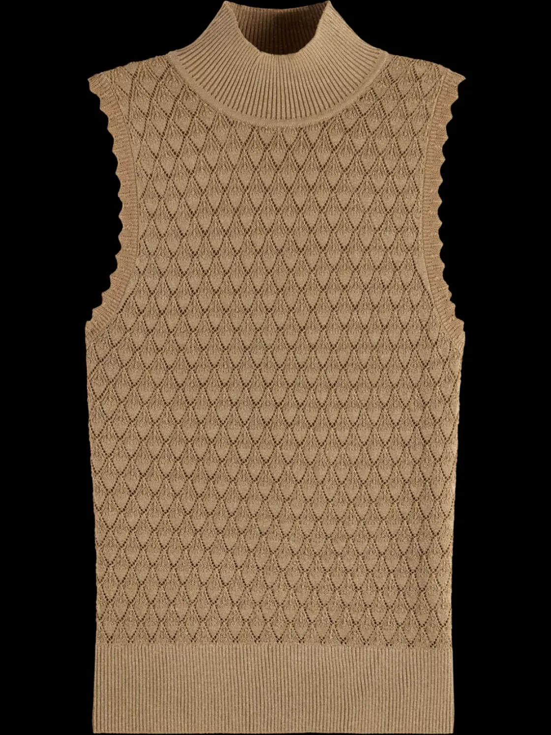 METALLIC POINTELLE KNITTED TANK-Scotch & Soda Discount