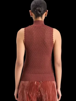 METALLIC POINTELLE KNITTED TANK-Scotch & Soda Discount