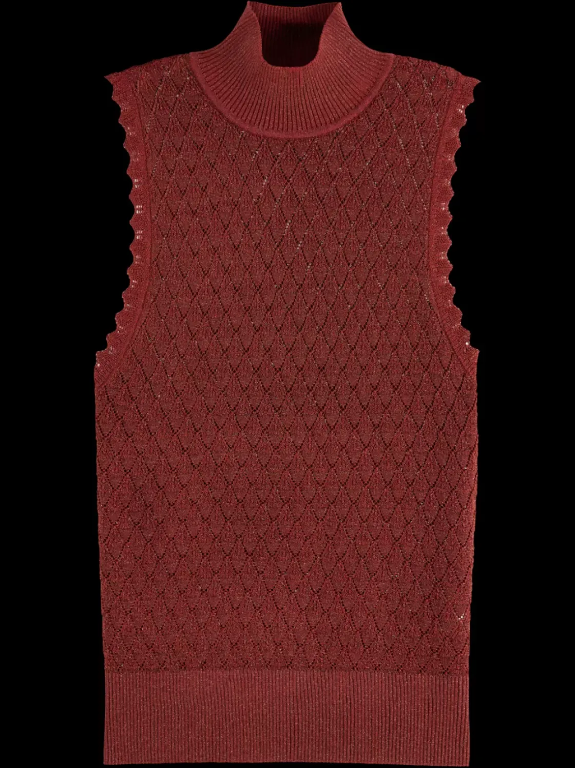 METALLIC POINTELLE KNITTED TANK-Scotch & Soda Discount