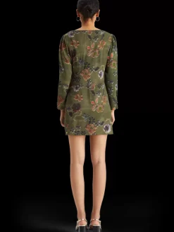 Mini viscose jacquard wrap dress-Scotch & Soda Sale