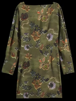 Mini viscose jacquard wrap dress-Scotch & Soda Sale