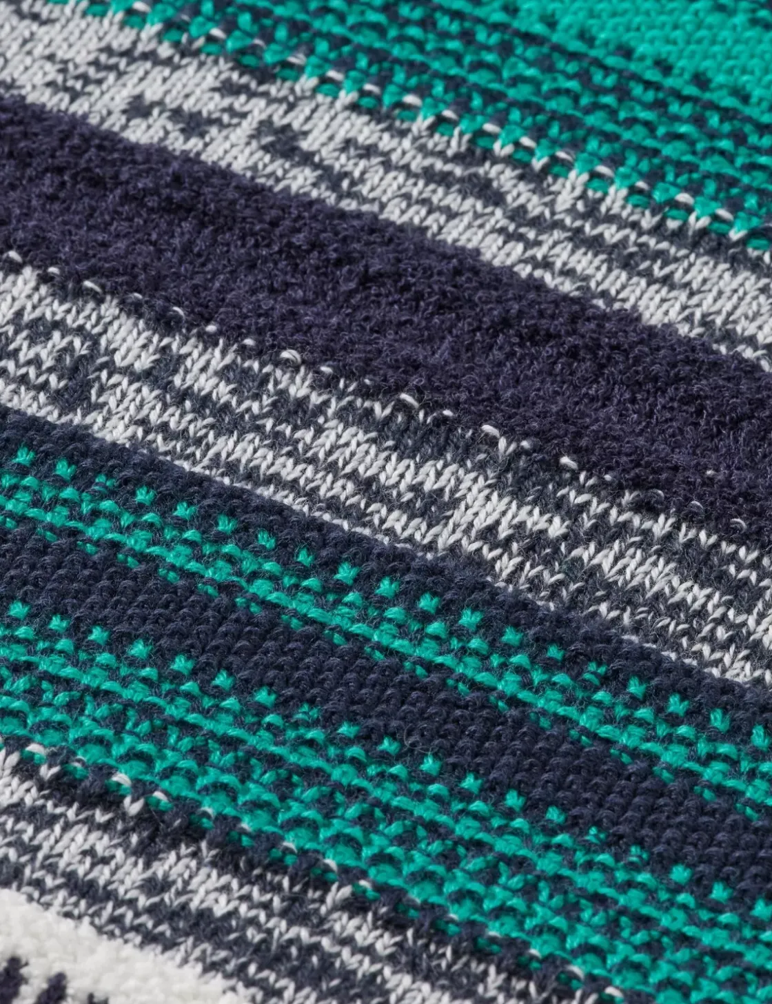 MIXED YARNS STRIPES EXTRA DROPPED SHOULDER SWEATER-Scotch & Soda Online