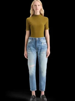 MOCK NECK RIB T-SHIRT-Scotch & Soda Discount