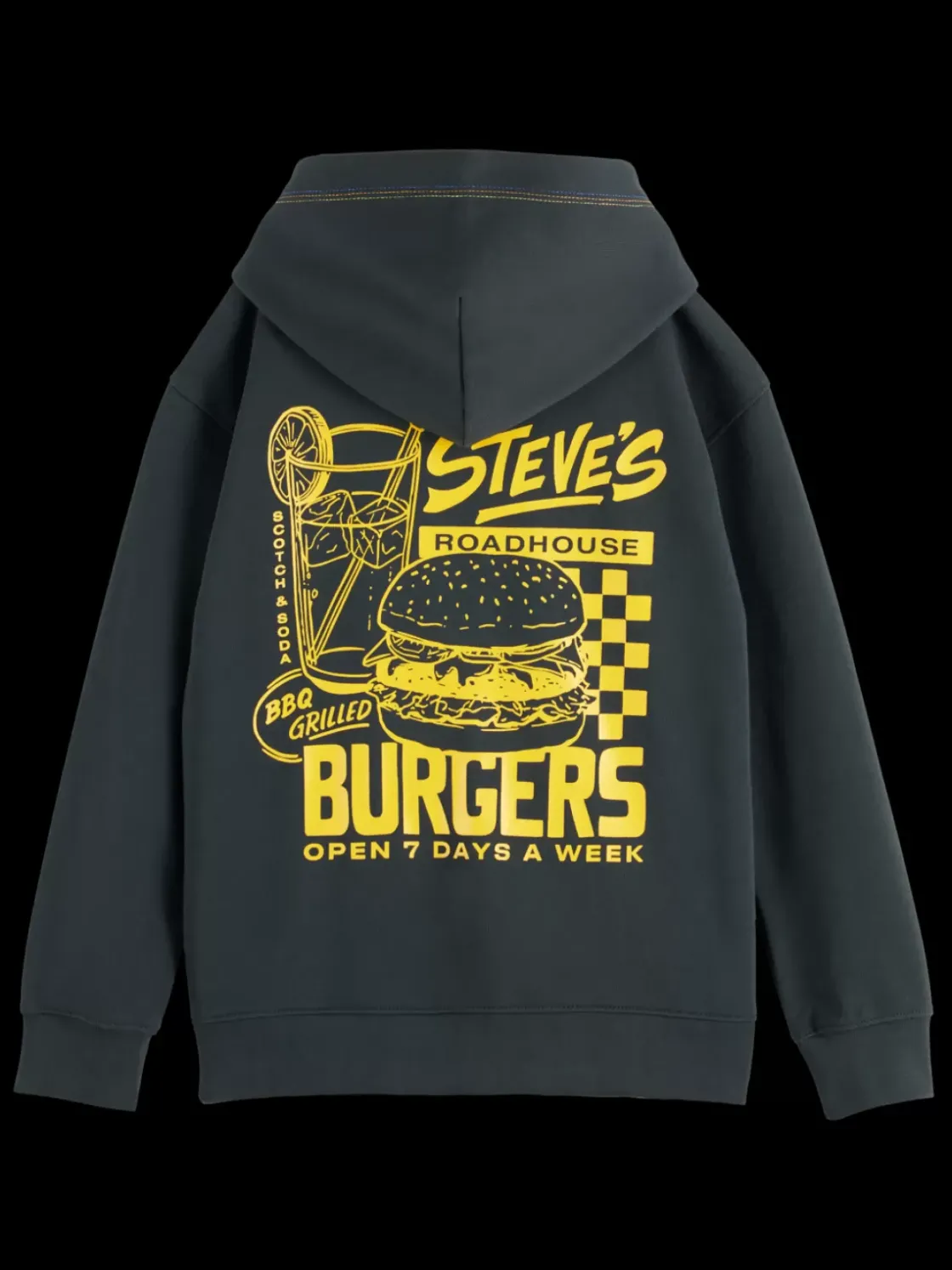 OVERSIZED ARTWORK ZIP THROUGH HOODIE-Scotch & Soda Online