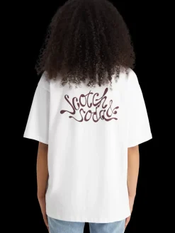 Oversized fit t-shirt with front and back artwork-Scotch & Soda Sale