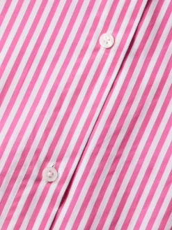 OVERSIZED POPLIN SHIRT IN FLUO PINK /WHITE STRIPE-Scotch & Soda Clearance