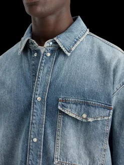 Oversized washed denim shirt - frisco nights-Scotch & Soda Discount