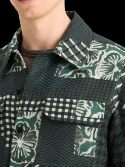 PATCHWORK JACQUARD OVERSHIRT-Scotch & Soda Best