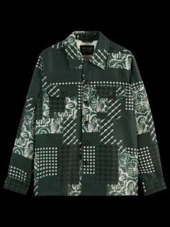 PATCHWORK JACQUARD OVERSHIRT-Scotch & Soda Best