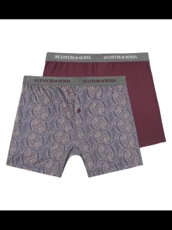 2PK MENS COTTON MODAL KNIT BOXER BRIEF UNDERWEAR-Scotch & Soda New