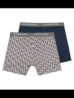 2PK MENS COTTON MODAL KNIT BOXER BRIEF UNDERWEAR-Scotch & Soda New