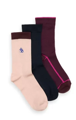 3PK WOMENS NON TERRY CREW-Scotch & Soda New