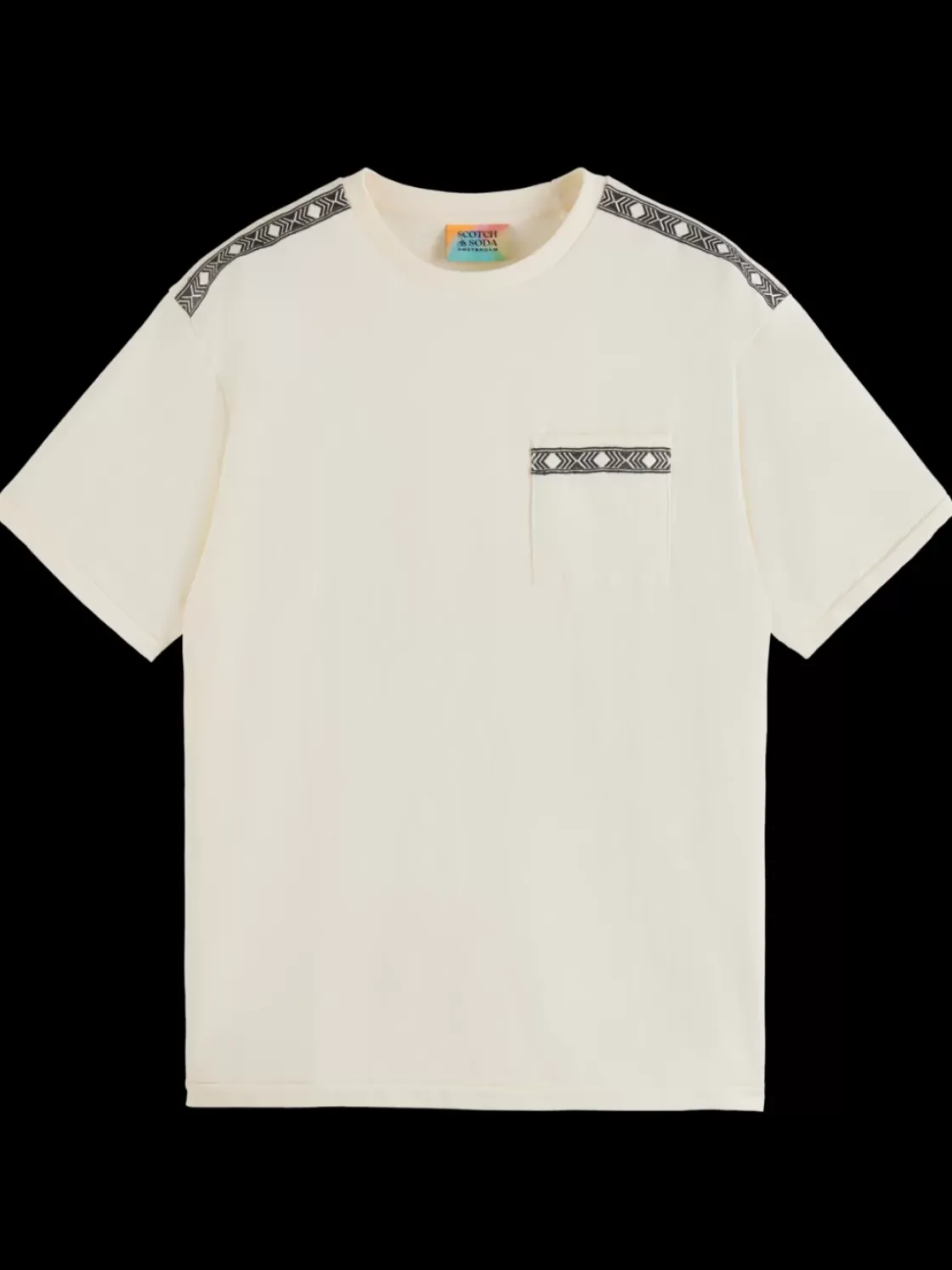Placed embroidery t-shirt-Scotch & Soda Fashion