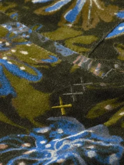 Pleated loose tapered  printed velvet jogger-Scotch & Soda Online