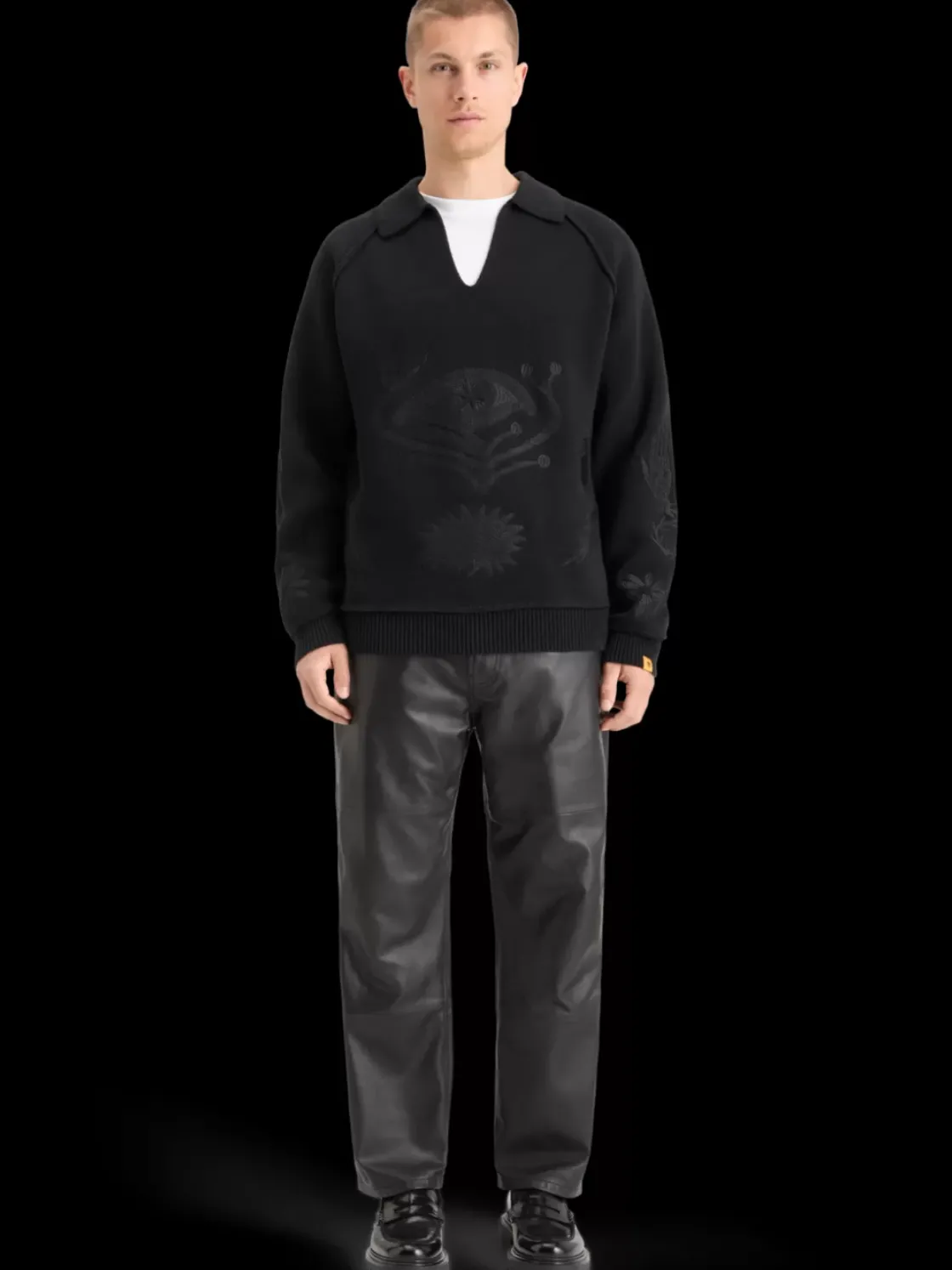 POLO LONG SLEEVES DROPPED SHOULDER SWEATER-Scotch & Soda Fashion