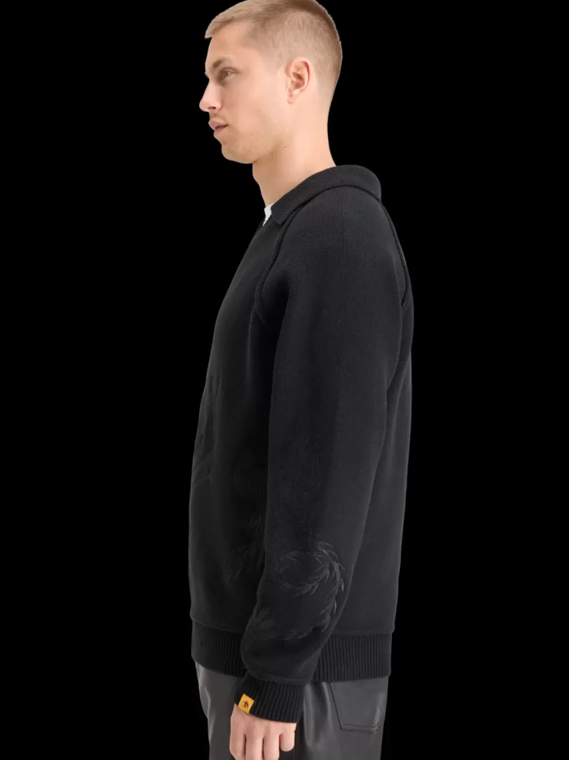 POLO LONG SLEEVES DROPPED SHOULDER SWEATER-Scotch & Soda Fashion