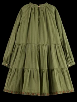 PRETTY COTTON EASY DRESS WITH LUREX DETAILS-Scotch & Soda Discount