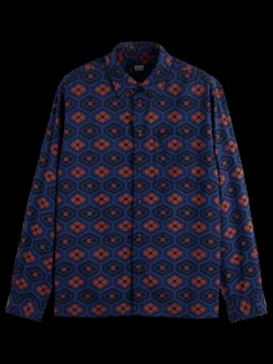 Printed seersucker shirt-Scotch & Soda Outlet