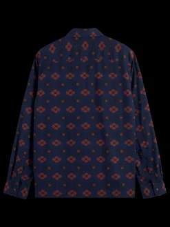 Printed seersucker shirt-Scotch & Soda Outlet