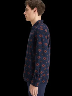Printed seersucker shirt-Scotch & Soda Outlet