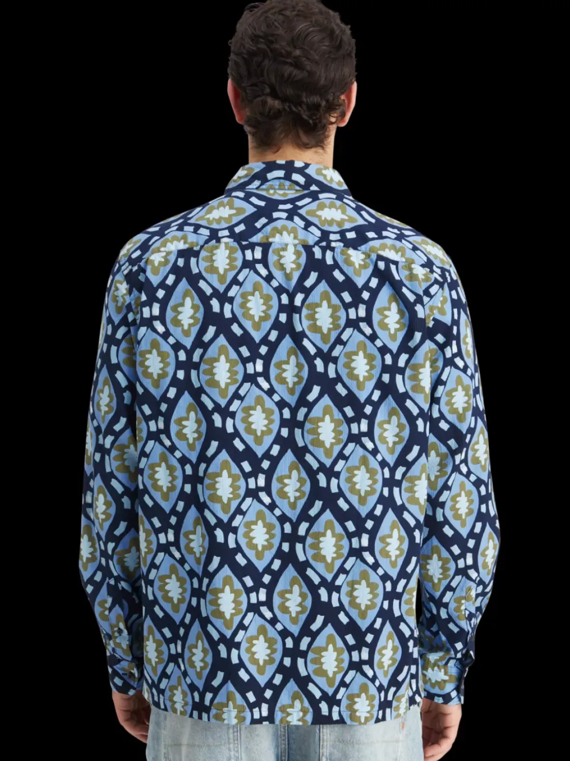 Printed seersucker shirt-Scotch & Soda Outlet