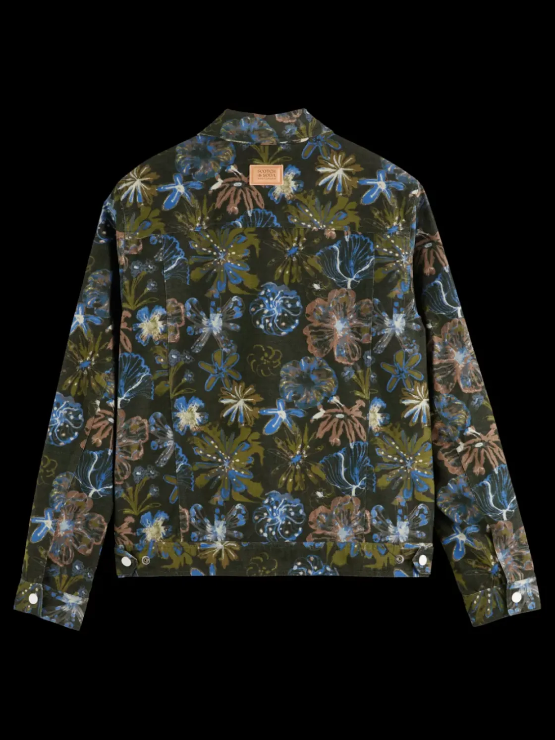 Printed velvet trucker jacket-Scotch & Soda Discount