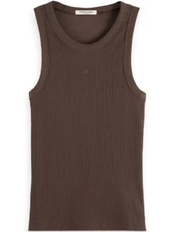 RACER RIB TANK-Scotch & Soda Online