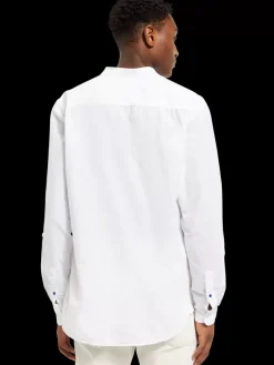 Regular fit cotton linen shirt-Scotch & Soda Sale