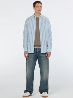 Regular fit dobby stripe shirt-Scotch & Soda Clearance