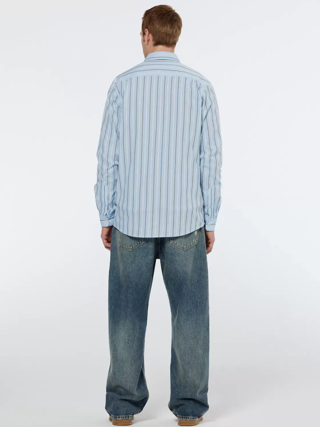 Regular fit dobby stripe shirt-Scotch & Soda Clearance