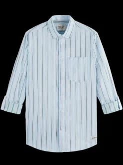 Regular fit dobby stripe shirt-Scotch & Soda Clearance