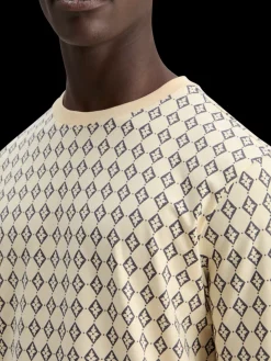 Regular fit mini all over print t-shirt-Scotch & Soda Fashion