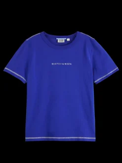 Regular fit t-shirt with flatlock detail-Scotch & Soda New