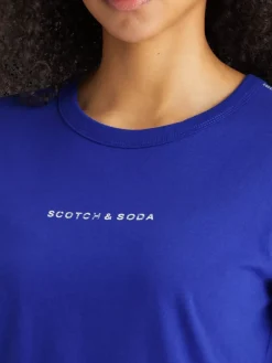 Regular fit t-shirt with flatlock detail-Scotch & Soda New