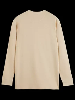 Regular fit waffle t-shirt ls-Scotch & Soda Online