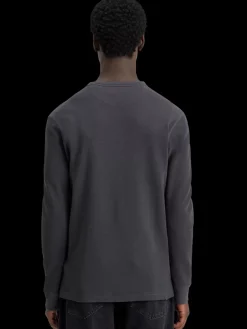 Regular fit waffle t-shirt ls-Scotch & Soda Online