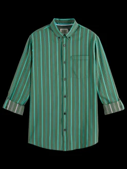 REGULAR FIT YARN DYE STRIPE SHIRT-Scotch & Soda New