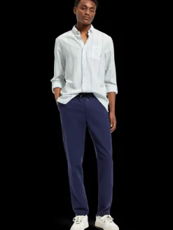 Regular fit yarn-dyed stripe cotton linen shirt-Scotch & Soda Outlet