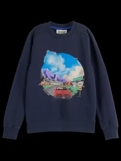 REGULAR-FIT ARTWORK SWEAT-Scotch & Soda Best