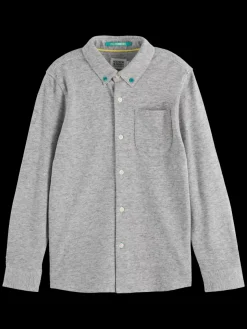 REGULAR-FIT PIQUE SHIRT-Scotch & Soda Hot