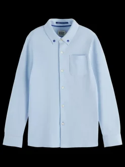 REGULAR-FIT PIQUE SHIRT-Scotch & Soda Fashion