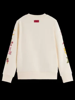 REGULAR-FIT PLACED ARTWORKS CREWNECK-Scotch & Soda Sale