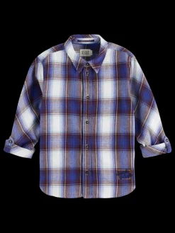 REGULAR-FIT YARN-DYED CHECKED FLANNEL SHIRT-Scotch & Soda Fashion